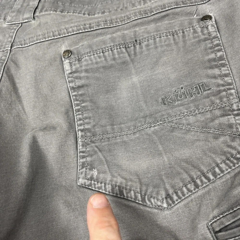 Kuhl Kanvus Jean Pants Mens 36x32 Gray Patina Dye Outdoor Workwear Gorpcore